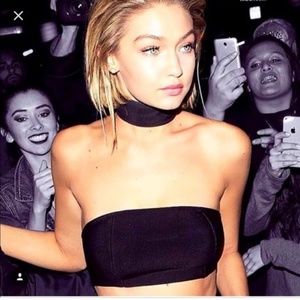 LF Black Choker Tube Top